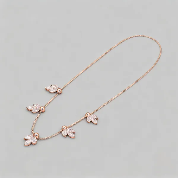 Rose_Gold_Stainless_Steel_Floral_Stone_Chain_Necklace_For_Women