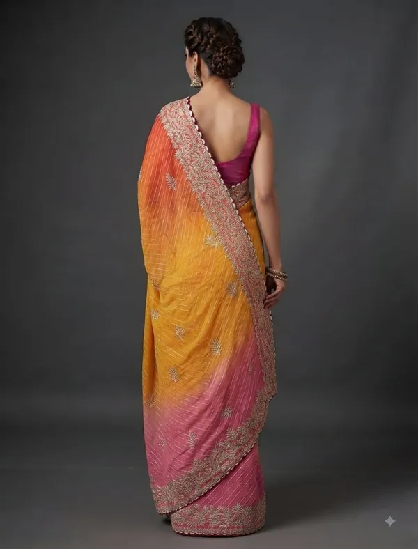 Multicolor_Embroidered_Ethnic_Saree_With_Blouse_Piece_For_Women