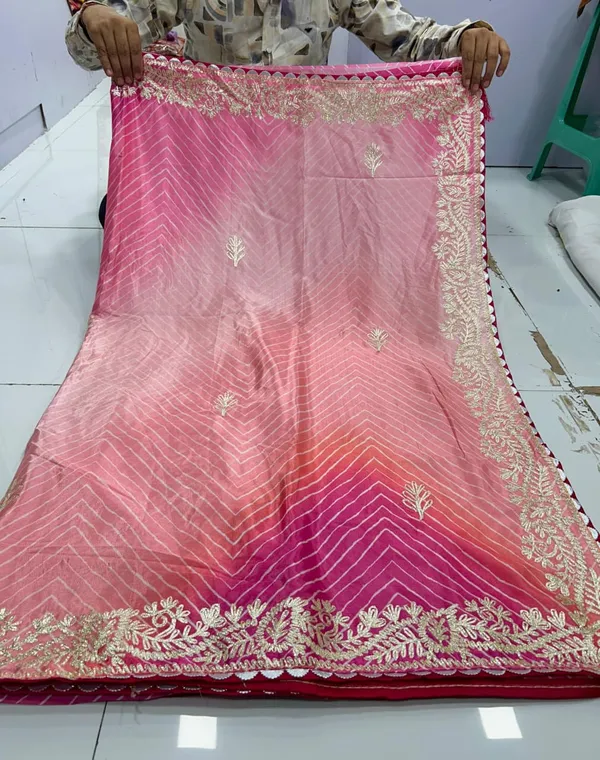 Pink_Ombre_Embroidered_Saree_With_Blouse_Piece_For_Women