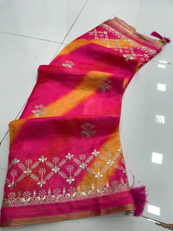 Pink_Woven_Embroidered_Saree_With_Blouse_Piece_for_Women