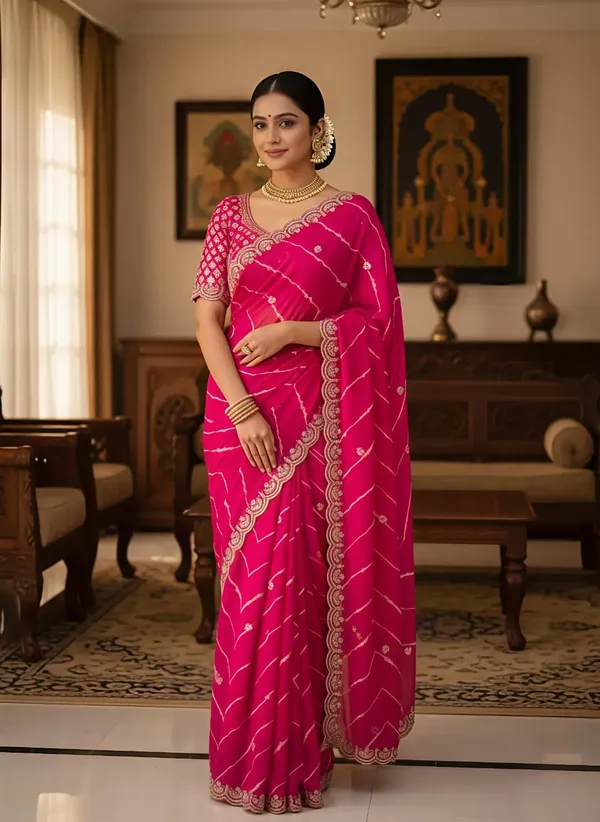 Pink_Traditional_Embroidered_Saree_With_Blouse_Piece_For_Women
