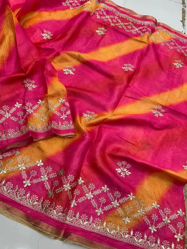 Pink_Woven_Embroidered_Saree_With_Blouse_Piece_for_Women