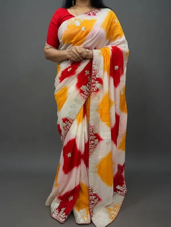 Multicolor_Printed_Saree_With_Blouse_Piece_For_Women