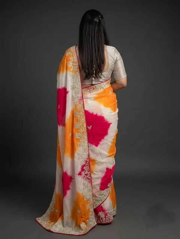 Multicolor_Woven_Ethnic_Saree_With_Blouse_Piece_For_Women