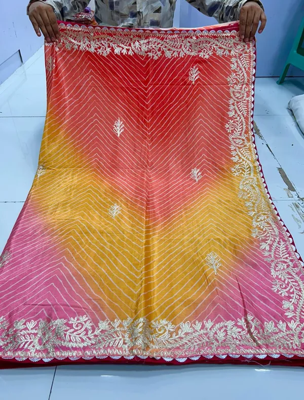 Multicolor_Embroidered_Ethnic_Saree_With_Blouse_Piece_For_Women