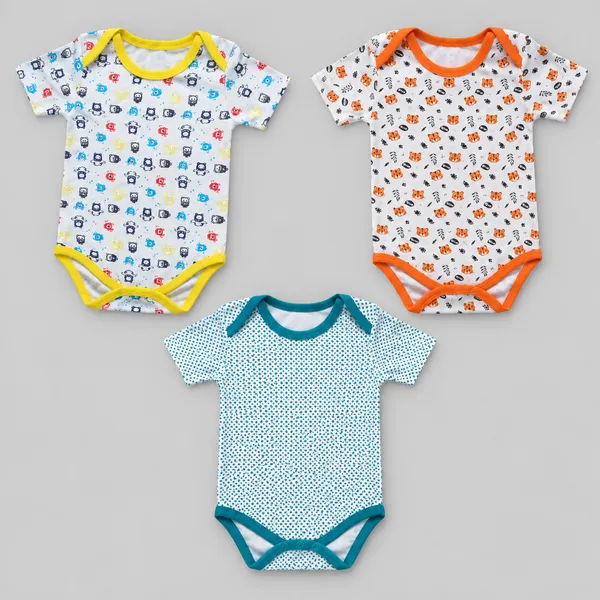 YO_Desi_Romper_For_Baby_Boys_Animal_Print,_Geometric_Print_Pure_Cotton_(Multicolor,_Pack_of_3)
