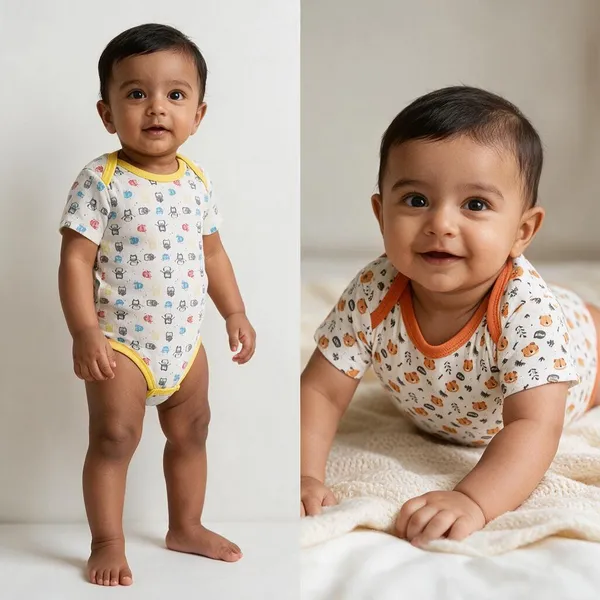 YO_Desi_Romper_For_Baby_Boys_Animal_Print,_Geometric_Print_Pure_Cotton_(Multicolor,_Pack_of_3)