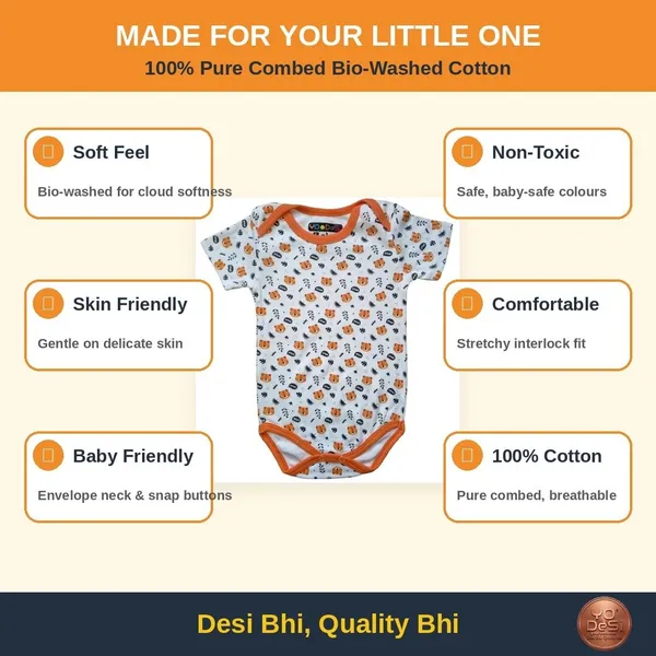 YO_Desi_Romper_For_Baby_Boys_Animal_Print,_Geometric_Print_Pure_Cotton_(Multicolor,_Pack_of_3)