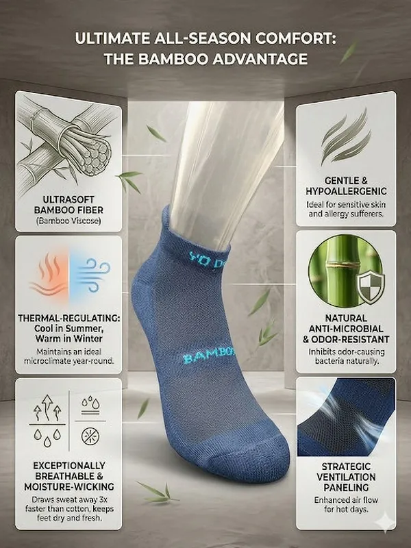 YO_Desi_Bamboo_Socks-_Moisture_wicking,_Odour_Free-_Men_&_Women_Solid_Ankle_Length_(Pack_of_2)