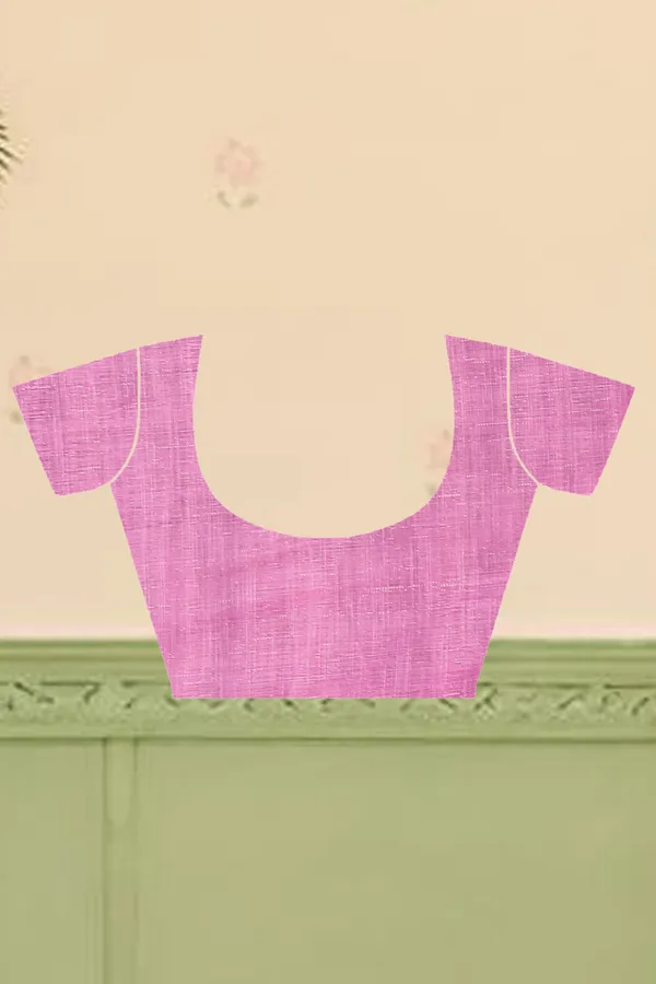 Pink_Cotton_Linen_Digital_Print_Saree_For_Women