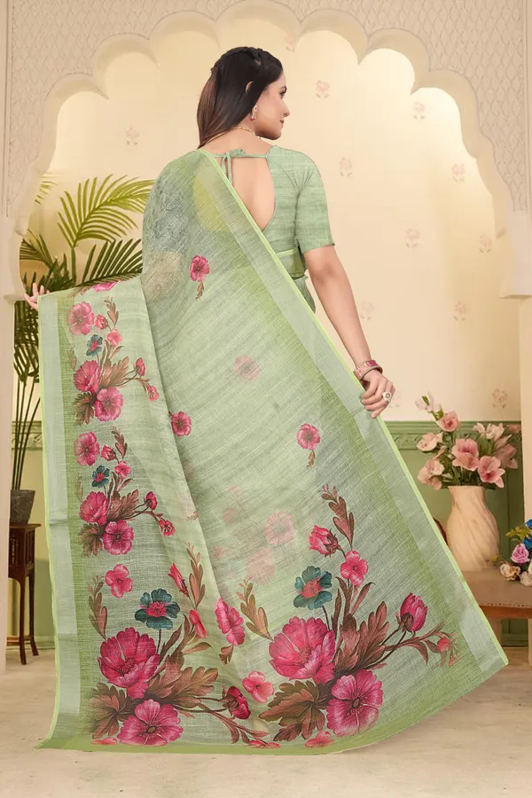 Mustard_Cotton_Linen_Digital_Print_Saree_For_Women