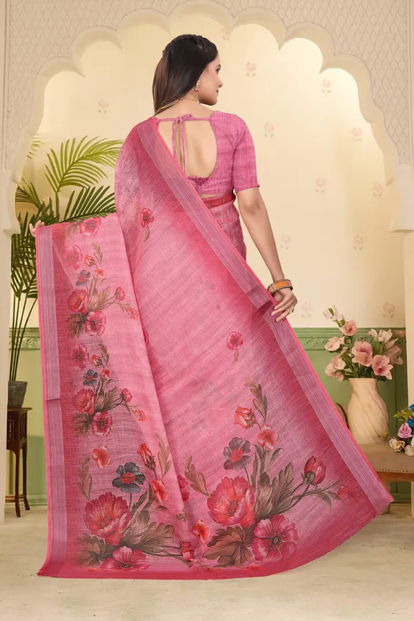 Multicolor_Cotton_Linen_Digital_Print_Saree_For_Women