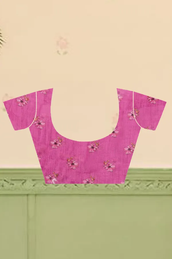 Pink_Cotton_Linen_Digital_Print_Saree_For_Women