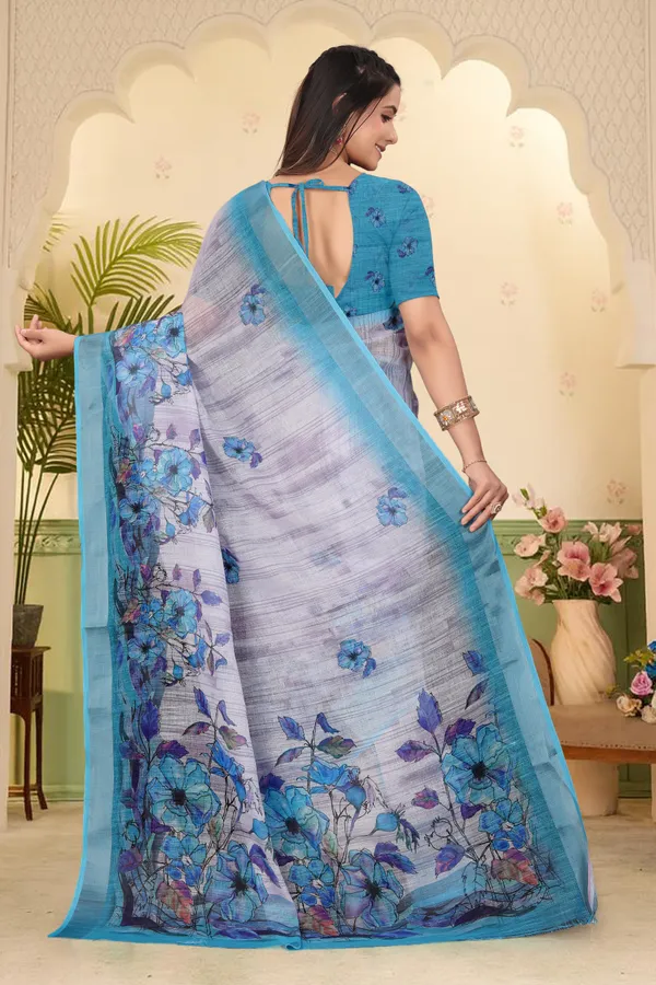 Light_Green_Cotton_Linen_Digital_Print_Saree_For_Women