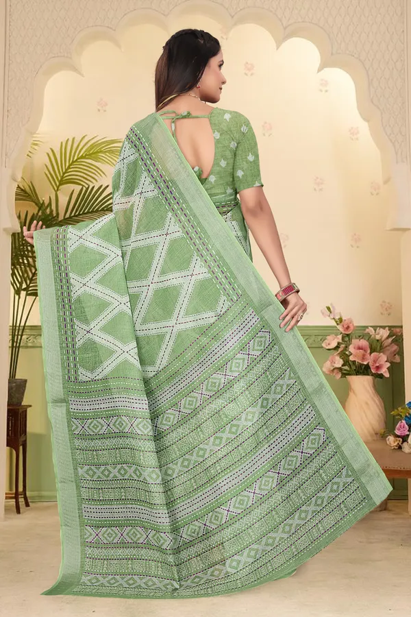 Cream_Cotton_Linen_Digital_Print_Saree_For_Women