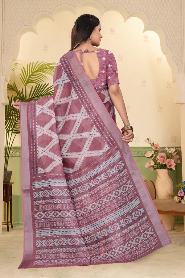 Multicolor_Cotton_Linen_Digital_Print_Saree_For_Women