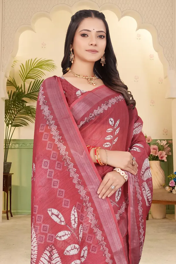 Multicolor_Cotton_Linen_Digital_Print_Saree_For_Women