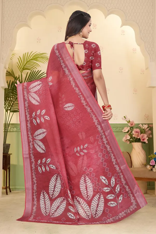 Multicolor_Cotton_Linen_Digital_Print_Saree_For_Women