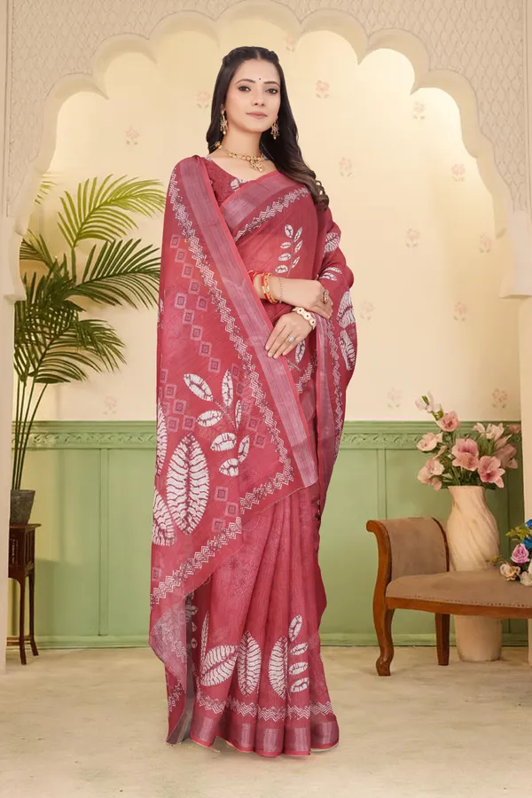 Multicolor_Cotton_Linen_Digital_Print_Saree_For_Women