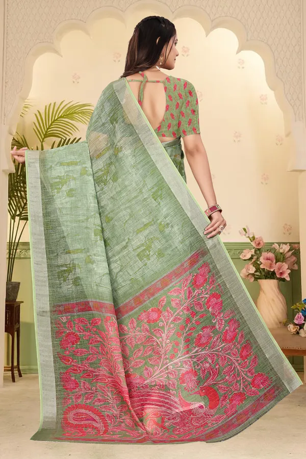 Mustard_Cotton_Linen_Digital_Print_Saree_For_Women