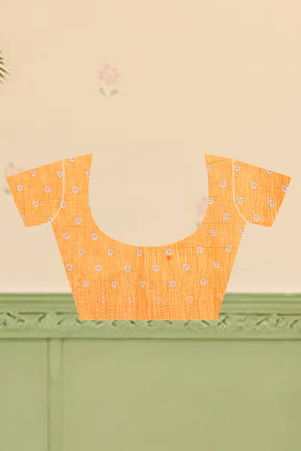 Yellow_Cotton_Linen_Digital_Print_Saree_For_Women