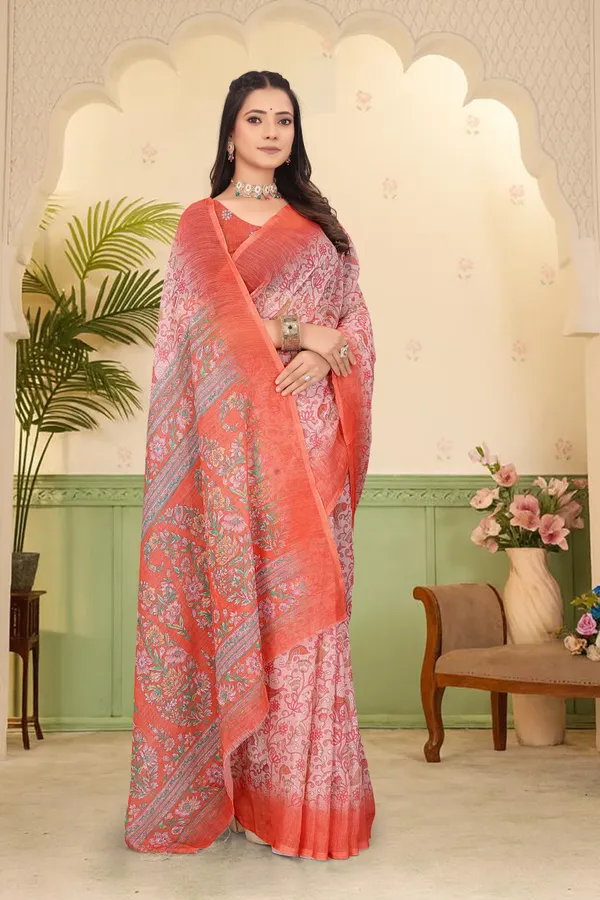 Multicolor_Cotton_Linen_Digital_Print_Saree_For_Women