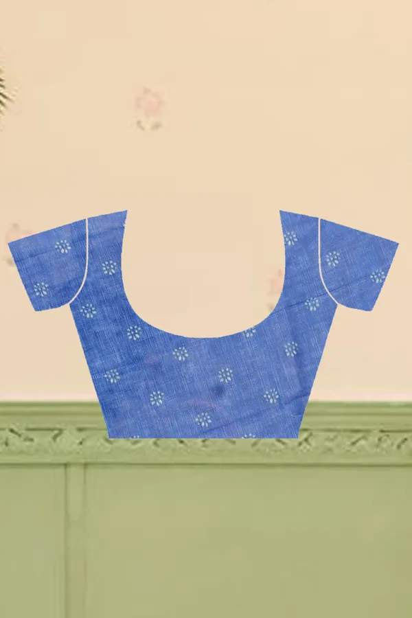 Blue_Cotton_Linen_Digital_Print_Saree_For_Women