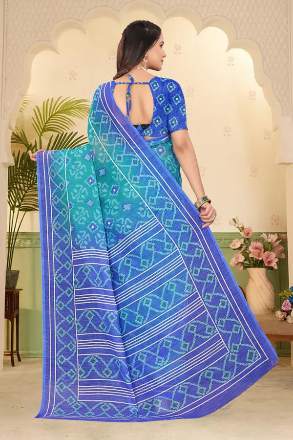 Blue_Cotton_Linen_Digital_Print_Saree_For_Women
