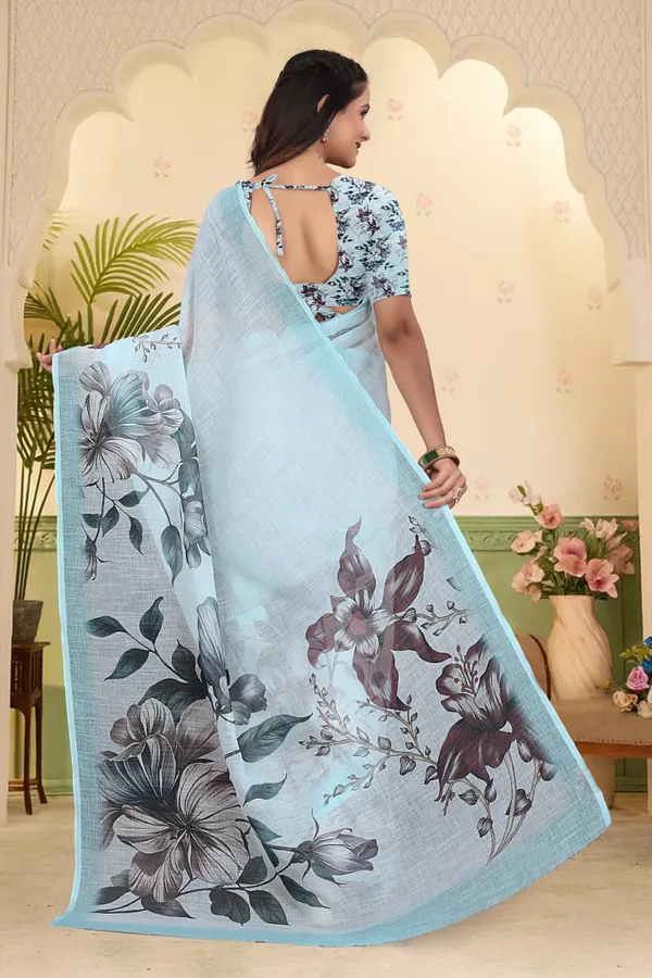 Light_Green_Cotton_Linen_Digital_Print_Saree_For_Women