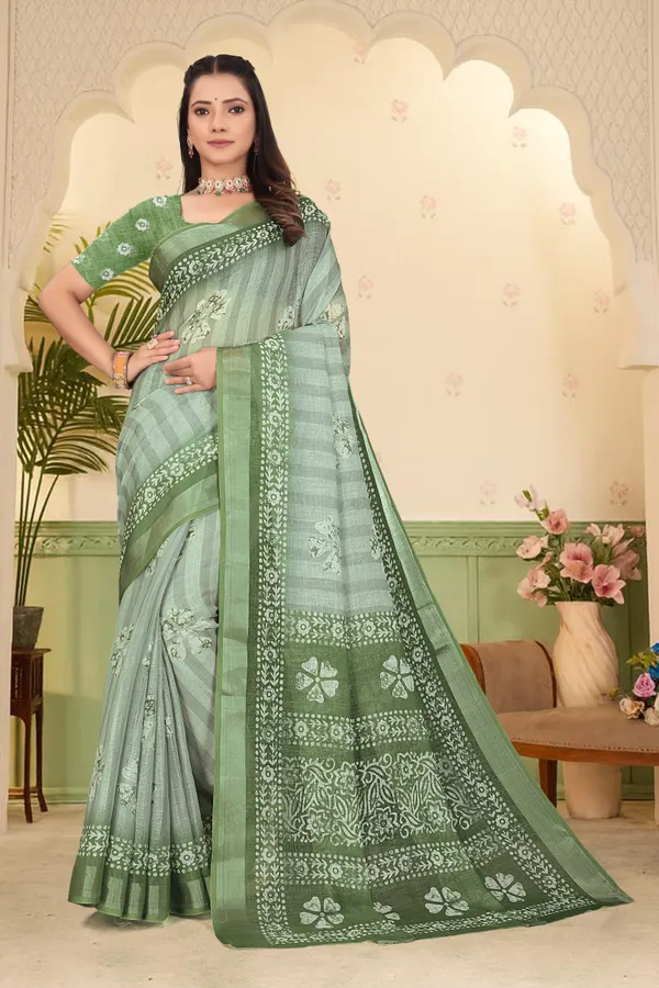 Mustard_Cotton_Linen_Digital_Print_Saree_For_Women