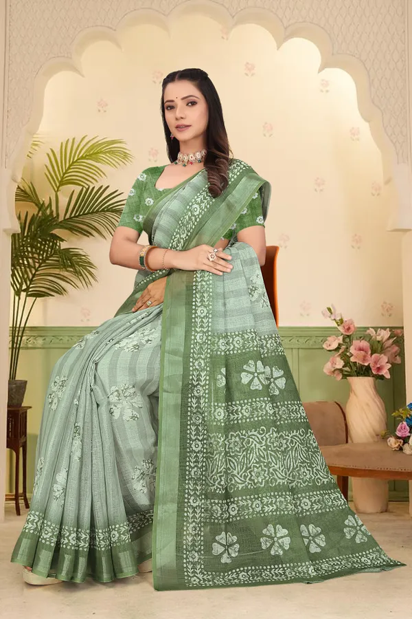 Mustard_Cotton_Linen_Digital_Print_Saree_For_Women