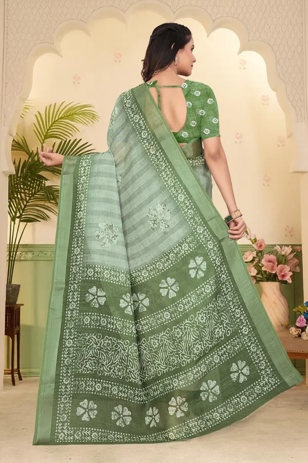 Mustard_Cotton_Linen_Digital_Print_Saree_For_Women