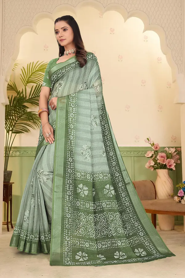 Mustard_Cotton_Linen_Digital_Print_Saree_For_Women