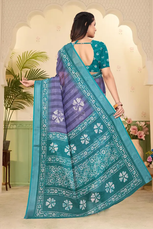 Magenta_Cotton_Linen_Digital_Print_Saree_For_Women
