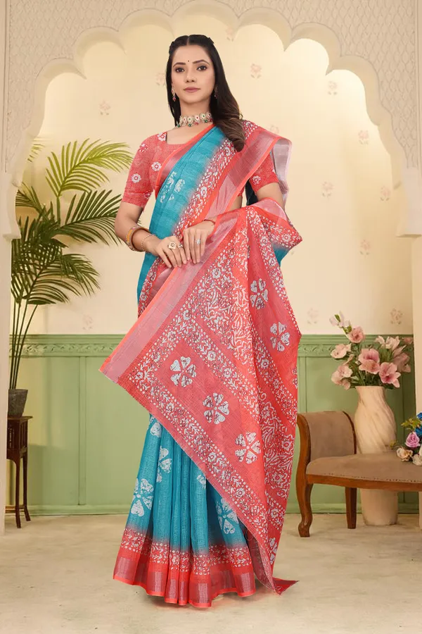 Light_Green_Cotton_Linen_Digital_Print_Saree_For_Women