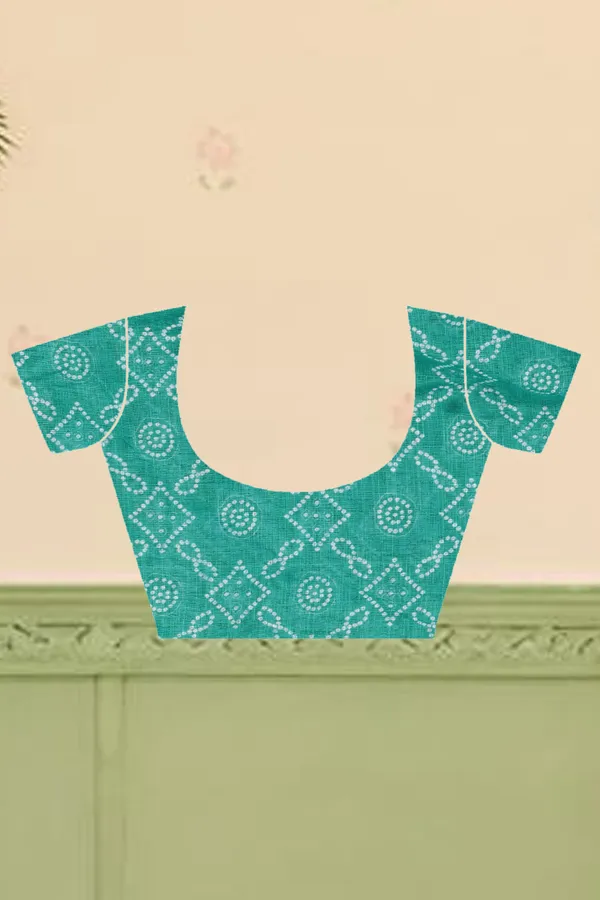Dark_Green_Cotton_Linen_Digital_Print_Saree_For_Women