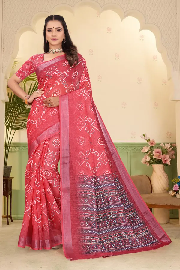 Multicolor_Cotton_Linen_Digital_Print_Saree_For_Women
