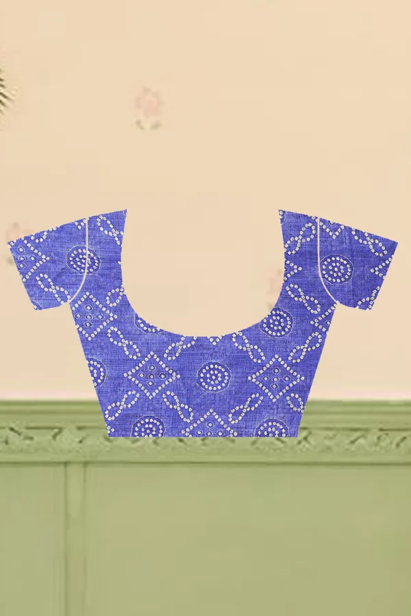 Blue_Cotton_Linen_Digital_Print_Saree_For_Women