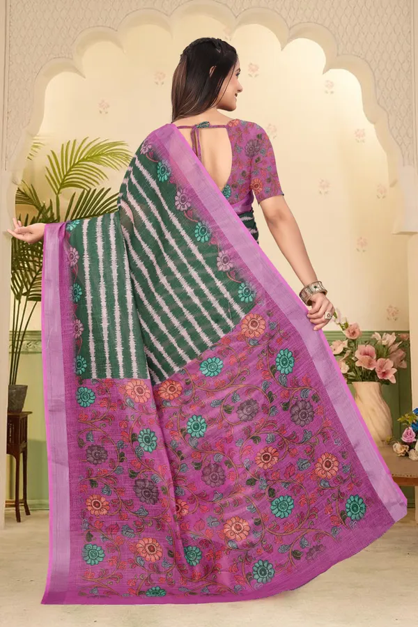 Pink_Cotton_Linen_Digital_Print_Saree_For_Women
