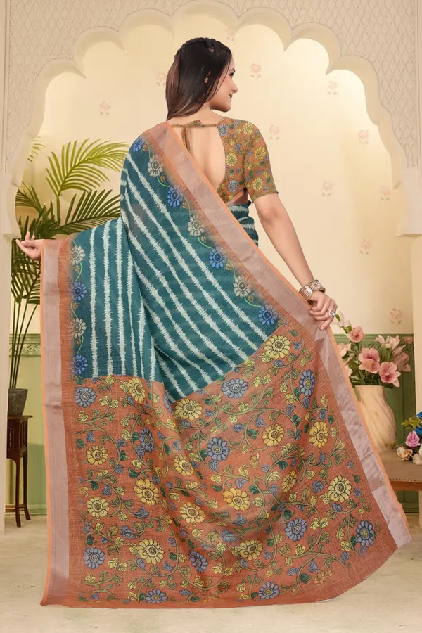 Mustard_Cotton_Linen_Digital_Print_Saree_For_Women