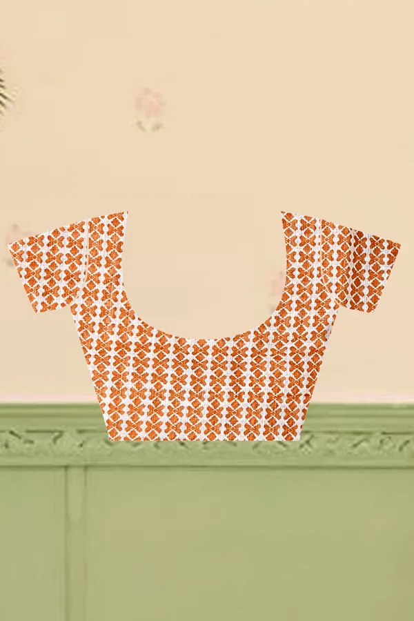 Orange_Cotton_Linen_Digital_Print_Saree_For_Women