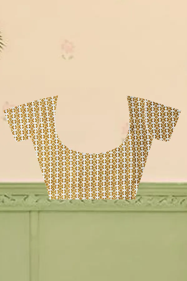 Gold_Cotton_Linen_Digital_Print_Saree_For_Women