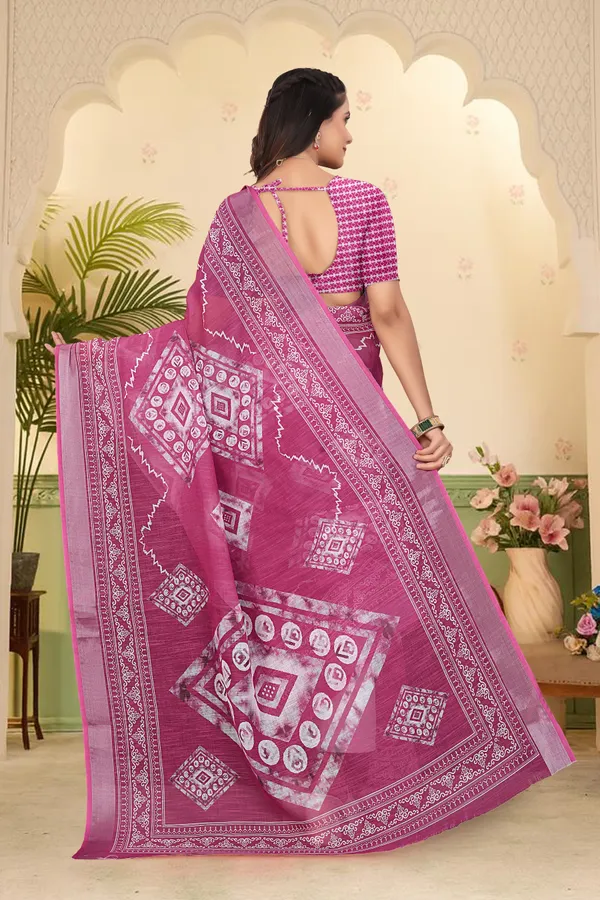 Purple_Cotton_Linen_Digital_Print_Saree_For_Women