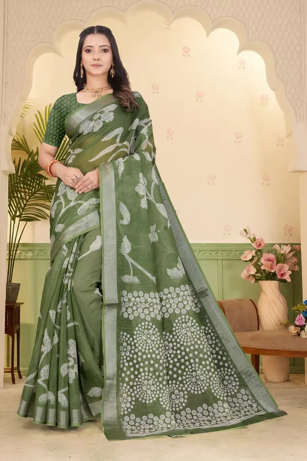 Mustard_Cotton_Linen_Digital_Print_Saree_For_Women