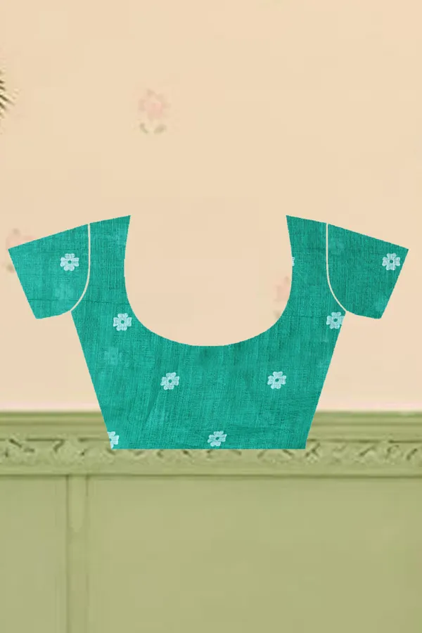 Light_Green_Cotton_Linen_Digital_Print_Saree_For_Women