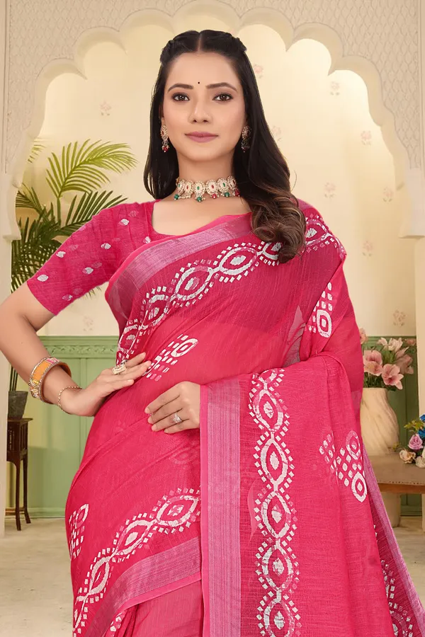 Multicolor_Cotton_Linen_Digital_Print_Saree_For_Women