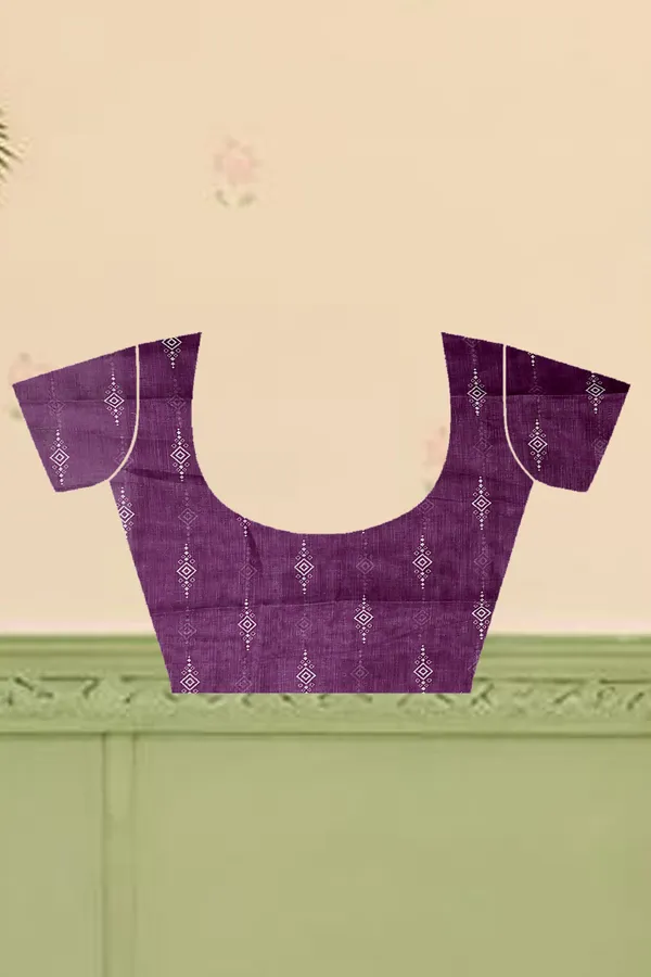 Purple_Cotton_Linen_Digital_Print_Saree_For_Women