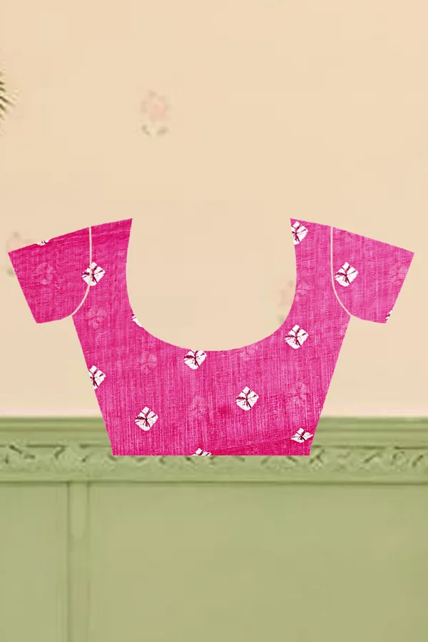 Pink_Cotton_Linen_Digital_Print_Saree_For_Women