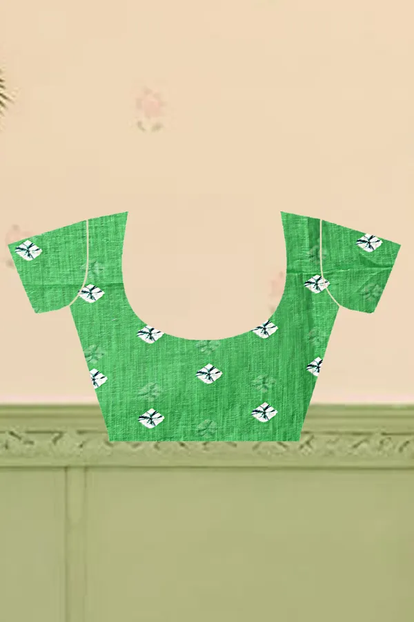 Green_Cotton_Linen_Digital_Print_Saree_For_Women
