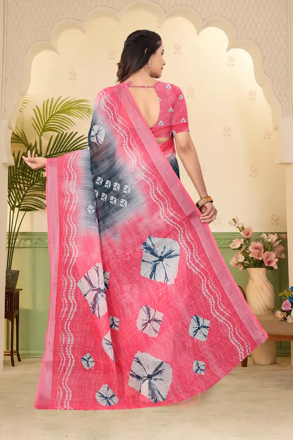 Multicolor_Cotton_Linen_Digital_Print_Saree_For_Women